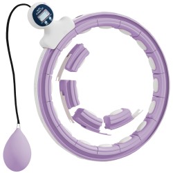 Älykäs hulavanne aikuisille 16 osaa painokuula 400 g laskuri vyötärö 76 113 cm violetti