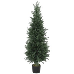 Tekosypressi ruukussa 120 cm 638 muovilehteä UV kestävä vihreä