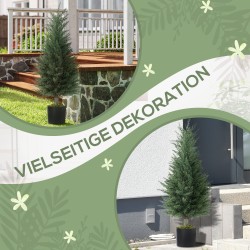 Tekokasvi sypressi ruukussa 90 cm UV-suojattu 2 kpl vihreä