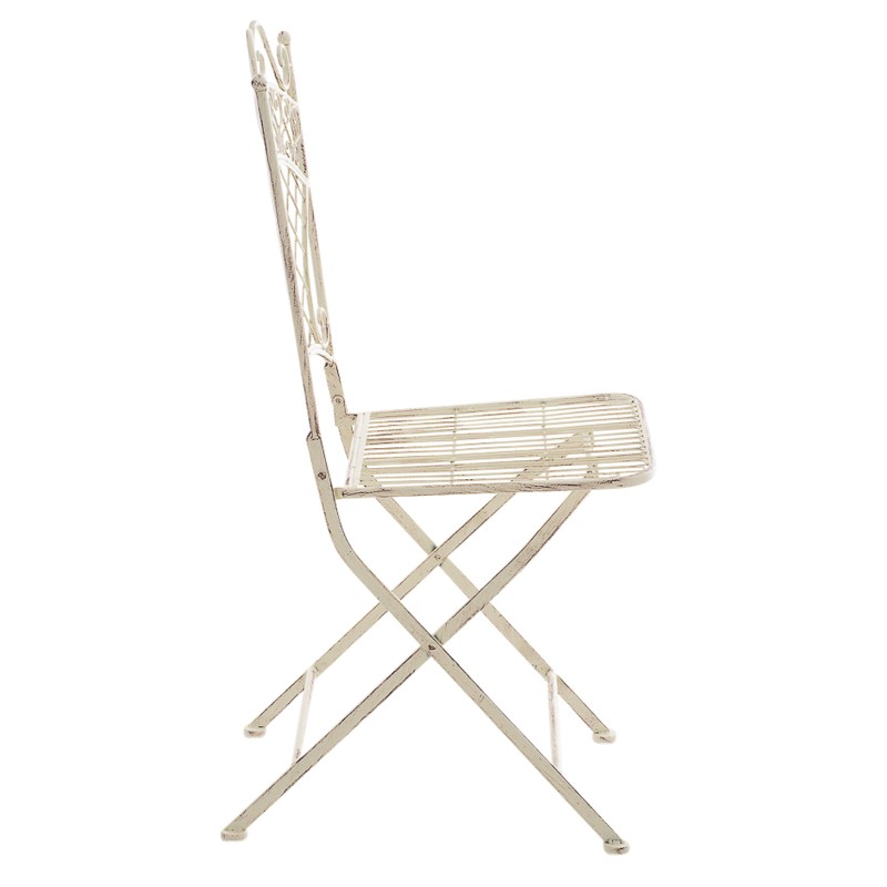 Taitettavat antiikkipatinoidut puutarhatuolit adelar-mallissa, 2 kpl setti