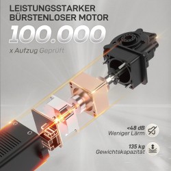 Sähkösäätöinen lepotuoli muistitoiminnolla, kestävä kangasverhoilu, harmaa