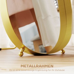 Täyskorkea kokovartalopeili metallikehyksellä 160 x 50 cm, kullanvärinen, lattiamalli