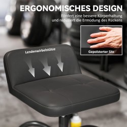 Korjaamotuoli pyörillä ja säilytystasolla, säädettävä 58,5–70,5 cm, 135 kg, teräs, musta