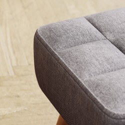 Jalkajakkara lisäistuimeksi ja jalkatueksi, leinenimitaatio, 27 x 27 x 26 cm, harmaa, 110 kg