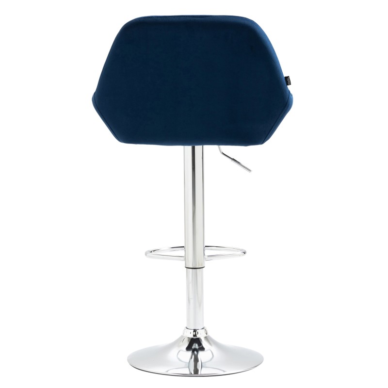 Braga samettinen baarituoli säädettävällä korkeudella ja metallirungolla