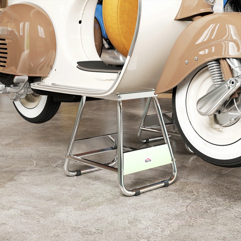 Moottoripyörän huoltoteline motocross/enduro, teräs, kantavuus 500 kg, harmaa