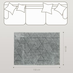 Olohuoneen matto 150 x 80 cm, polypropeeni, pestävä, tummanharmaa