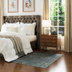 Olohuoneen matto 150 x 80 cm, polypropeeni, pestävä, tummanharmaa