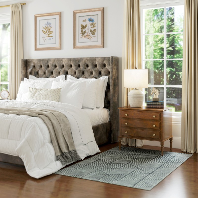 Olohuoneen matto, moderni, polypropeeni, pestävä, 170 x 120 cm, tummanharmaa