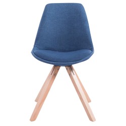 4 kpl Toulouse-vierailutuolit kankaalla puisilla jaloilla mukavat