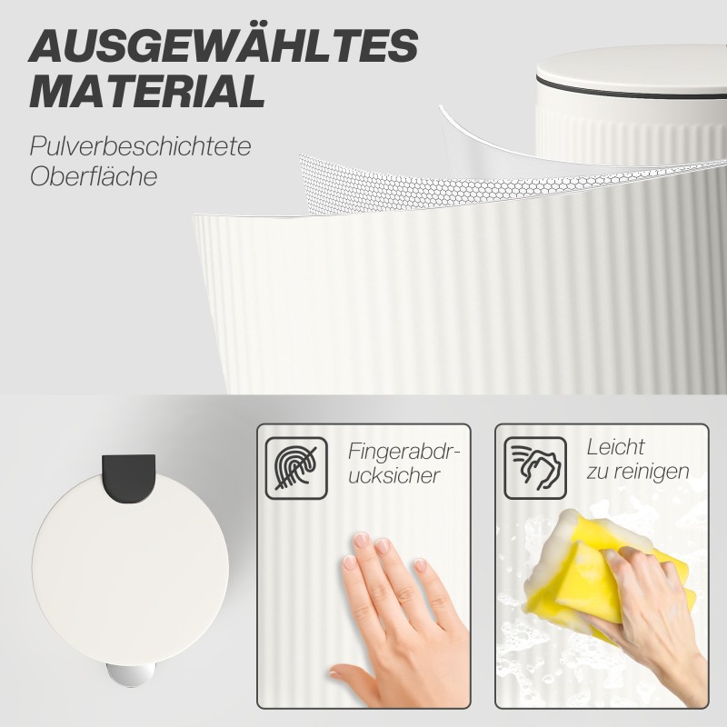 Poljinroskis 30 l metallinen sisäastia soft close -kansi 36 x 30 x 60,5 cm musta