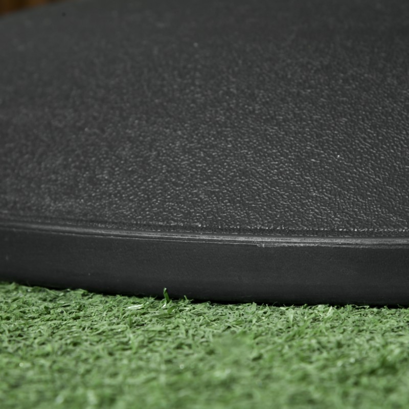 Aurinkovarjon jalusta 20 kg, pyöreä betonipohja, teräsputki, halkaisija Ø 49 cm, varren koko Ø 35/38/48 mm, parvekkeelle