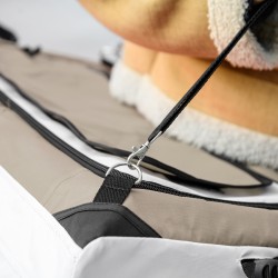 Lemmikkirattaat pienille koirille ja kissoille, irrotettava kuljetuskori, taittuva runko, 81 x 58 x 97,5 cm