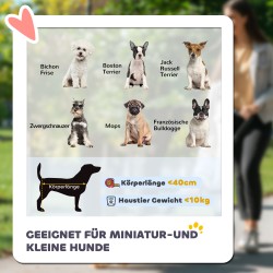 Lemmikkirattaat pienille koirille ja kissoille, taittuva ja irrotettava kuljetusosa, 81 x 58 x 97,5 cm