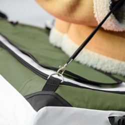 Lemmikkirattaat pienille koirille ja kissoille, taittuva ja irrotettava kuljetusosa, 81 x 58 x 97,5 cm