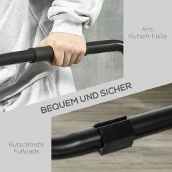 Dip-teline kotikuntoiluun, teräs, max 120 kg, musta, 90 x 81 x 92,5 cm