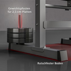 Kuntopenkki ylävartalotreeniin, säädettävä 8-asentoinen, teräsrunko, taittuva, 140 x 73 x 98–122 cm, musta/harmaa