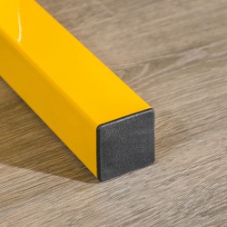 Käsipainoteline 2 tasoa teräs 92,5x50,5x80,5 cm kantavuus 270 kg keltainen/musta