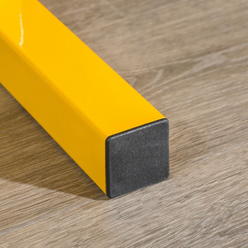 Käsipainoteline 2 tasoa teräs 92,5x50,5x80,5 cm kantavuus 270 kg keltainen/musta