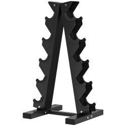 Käsipainoteline 10 käsipainolle teräs 35 x 33 x 66 cm 100 kg musta