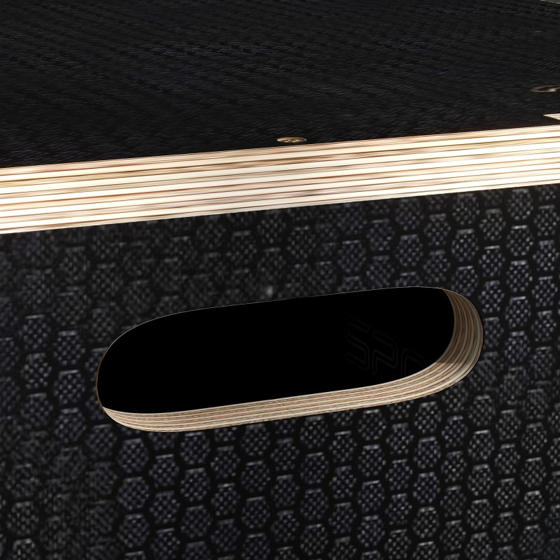 Hyppylaatikko kotikuntoiluun, pyökkipuu, 41/51/61 cm, enint. 120 kg, musta