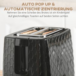 Vedenkeitin ja leivänpaahdin setti 1,7 L, 2 viipaletta, musta