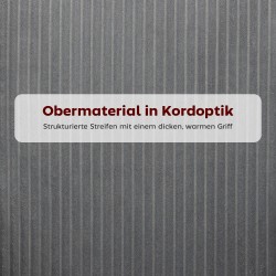 Ruokapöydän tuoli vakosamettiverhoilulla, ammemallinen istuin, metallijalat, harmaa