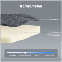 Vuodesohjatuoli 3-in-1, säädettävä selkänoja, pyökki, 191 x 95 cm, harmaa