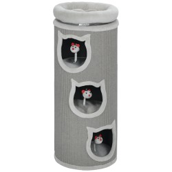 Kissan raapimis ja lepotorni 96 cm 3 pesää pestävä yläpeti harmaa