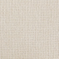 Jalkarahi ja lisäistuin teräsjaloilla, chenille-verhoilu, 45 x 41 x 38 cm, cremevalkoinen