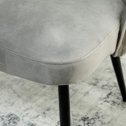 Kahden istuttava sohva olohuoneeseen, metallinen ja puurunko, samettimainen kangas, harmaa