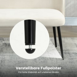 2-istuttava sohva pieniin tiloihin, metallirunko ja eukalyptuspuu, samettimainen kangas, beige