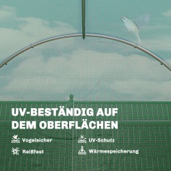 Kasvihuone kasviteltta PE-kate galvanoitu teräsrunko 2 x 3 x 2 m vihreä
