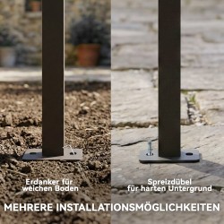 Terassikatos pergola ulkokäyttöön, teräsrunko, säädettävä liukukatto, 4x3 m, UV30+, kerma/kaakaonruskea