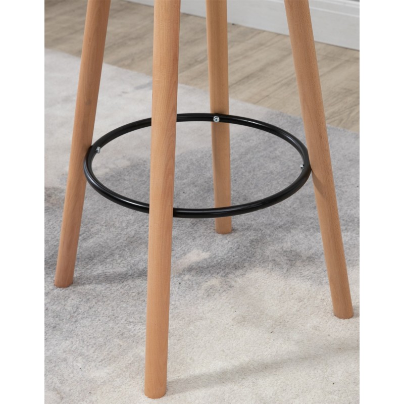 Pyöreä skandinaavinen seisomapöytä pyökistä, musta tai valkoinen