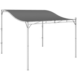 Pergolan vaihtokate 3 x 3 m polyesteri 298 x 293 cm tummanharmaa