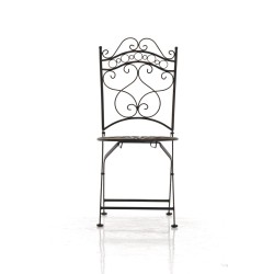 Indra-tuoli nostalginen rautainen puutarhatuoli antiikkipatinalla käsintehty