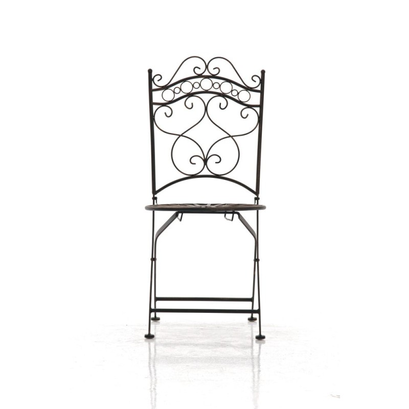Indra-tuoli nostalginen rautainen puutarhatuoli antiikkipatinalla käsintehty