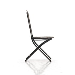 Indra-tuoli nostalginen rautainen puutarhatuoli antiikkipatinalla käsintehty