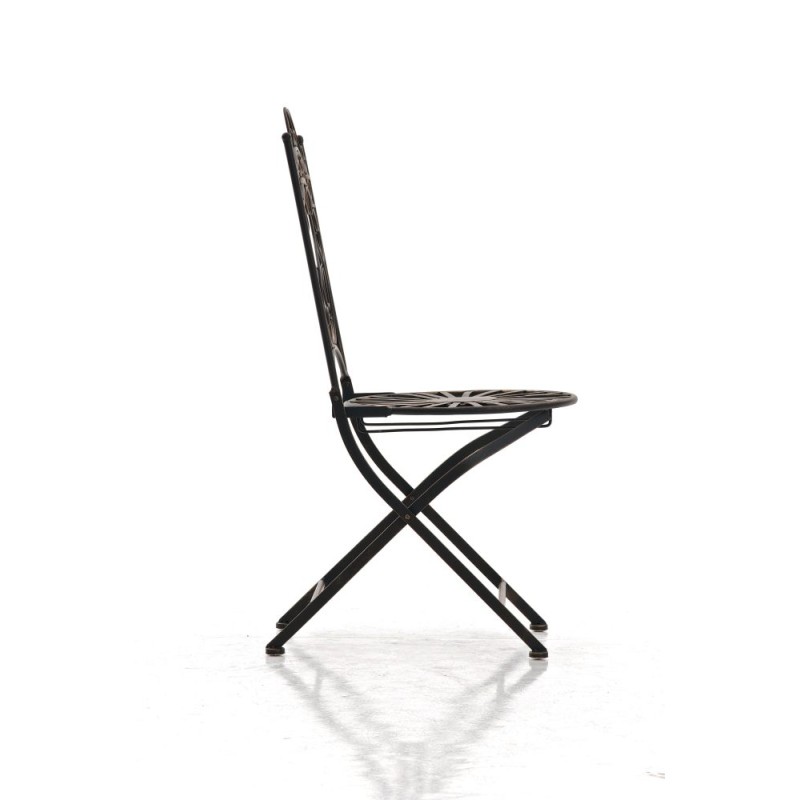 Indra-tuoli nostalginen rautainen puutarhatuoli antiikkipatinalla käsintehty