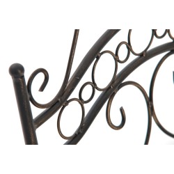 Indra-tuoli nostalginen rautainen puutarhatuoli antiikkipatinalla käsintehty