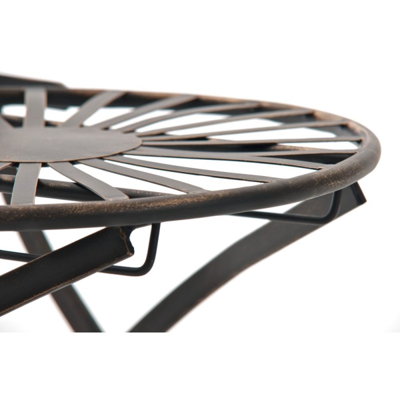 Indra-tuoli nostalginen rautainen puutarhatuoli antiikkipatinalla käsintehty