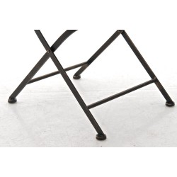 Indra-tuoli nostalginen rautainen puutarhatuoli antiikkipatinalla käsintehty