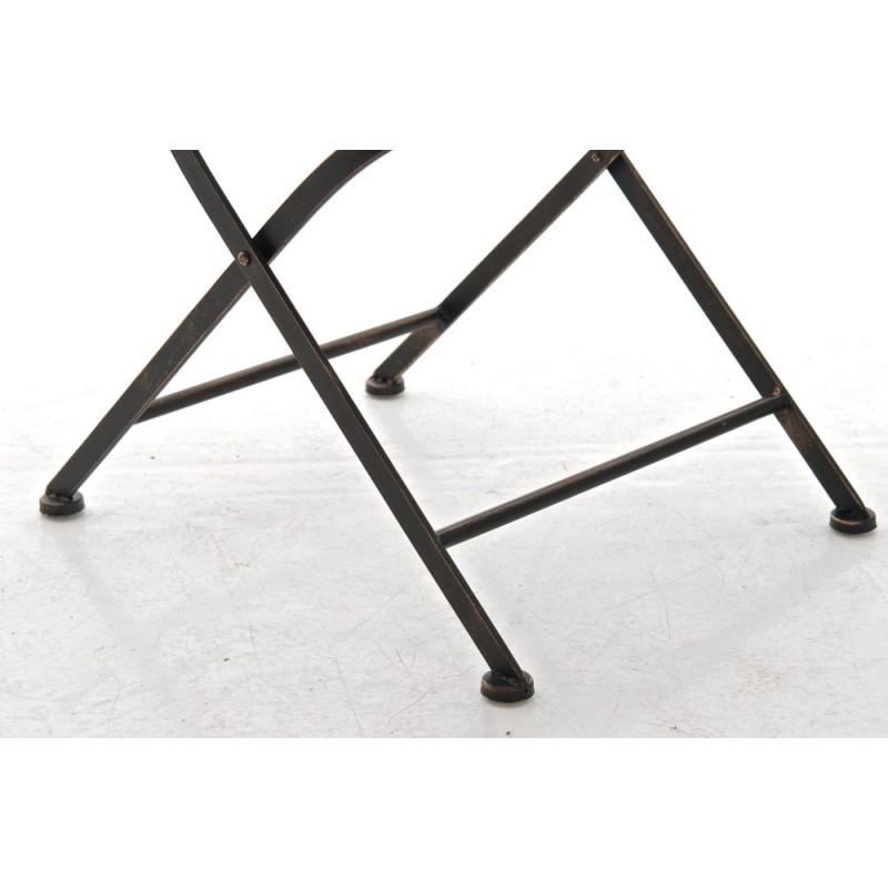 Indra-tuoli nostalginen rautainen puutarhatuoli antiikkipatinalla käsintehty