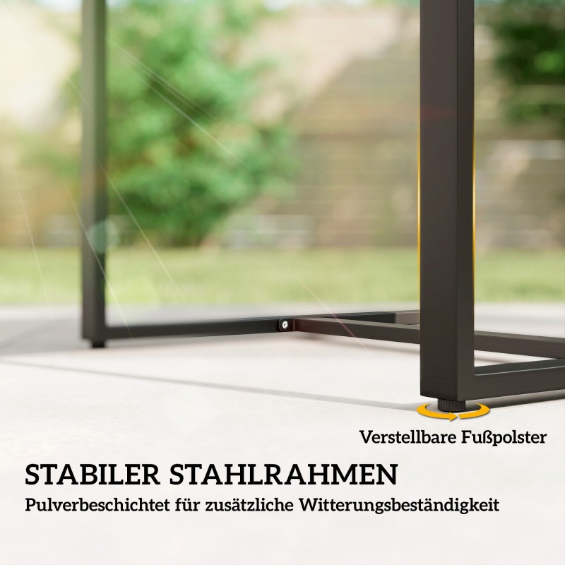 Rottinki bistrosetti ulkokäyttöön, 3 osaa: 2 tuolia ja pöytä, synteettinen rottinki, musta/ruskea, kermanvalkoiset tyynyt