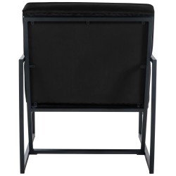 Ylellinen samettinen nojatuoli metallijalustalla - mukava ja tyylikäs