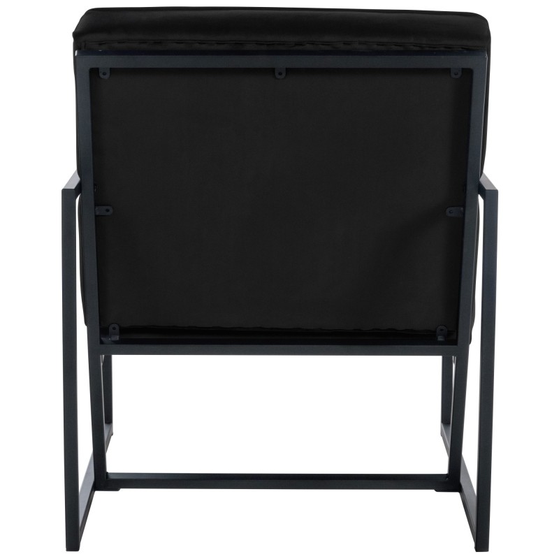 Ylellinen samettinen nojatuoli metallijalustalla - mukava ja tyylikäs