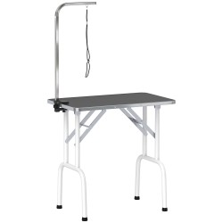 Koirien trimmipöytä teräksisellä rungolla 81 x 48 5 x 80 cm musta