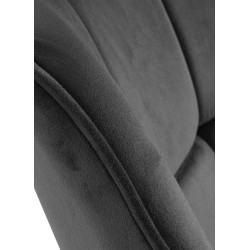 Westport samettinen pyörivä ruokapöydän tuoli metallisilla jaloilla