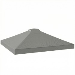 Paviljongin kattokate 3x3 m UV50 vedenpitävä vaihto osa vaaleanharmaa